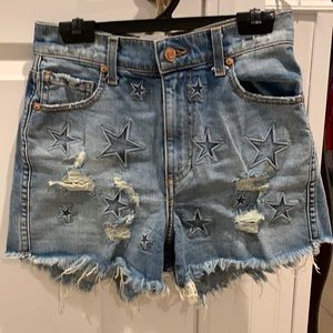 Revice- Star jean shorts